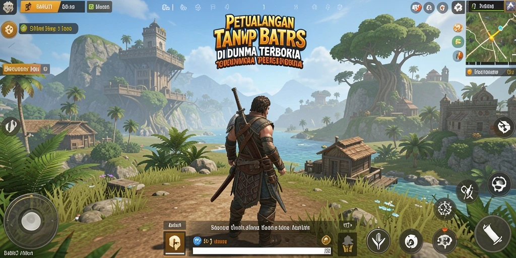 Tampilan gameplay BARU01 di dunia terbuka yang menakjubkan.