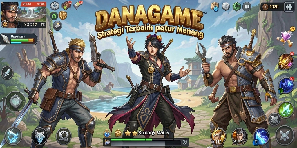 Screenshot permainan DANAGAME yang menampilkan aksi strategi seru.