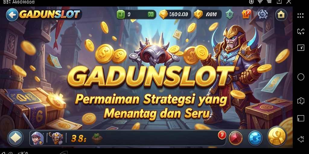 Tampilan strategi seru dan menegangkan di GADUNSLOT.