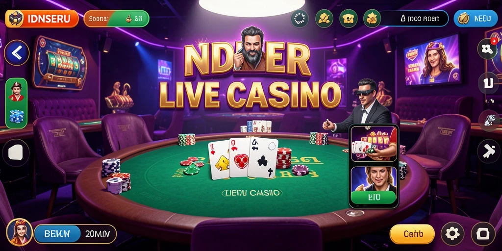 Tampilan gameplay langsung di IDNSERU dengan dealer profesional.