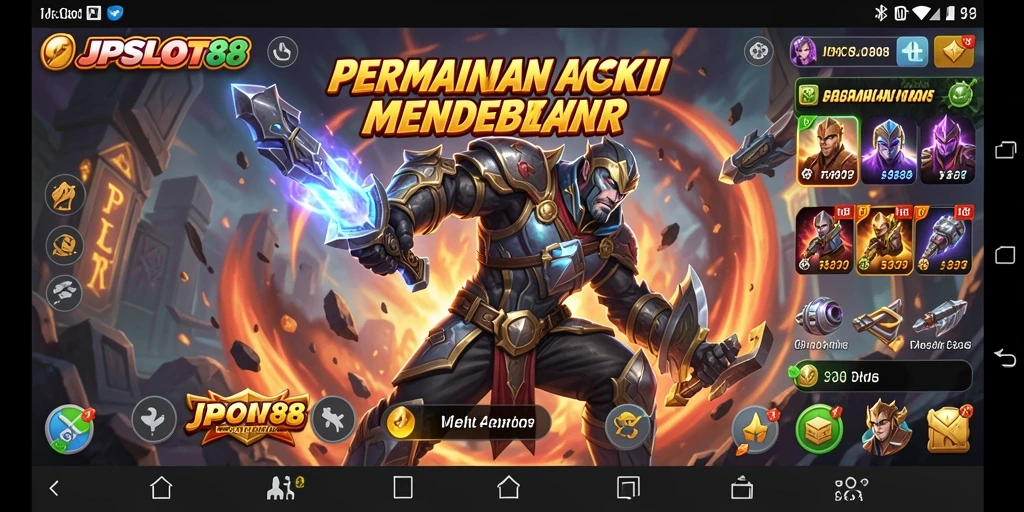 Tampilan gameplay JPSLOT88 yang penuh aksi dan tantangan.