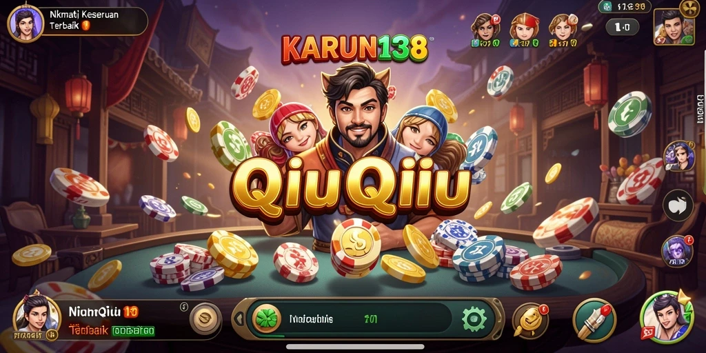 Screenshot gameplay <strong>KARUN138</strong> yang menarik dengan suasana QiuQiu yang seru.