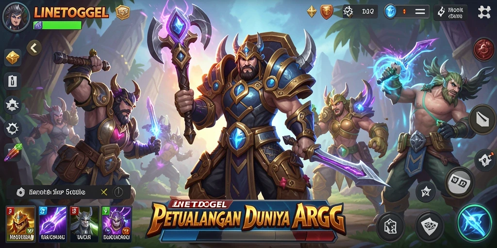 Tampilan gameplay seru dan menantang dalam LINETOGEL.