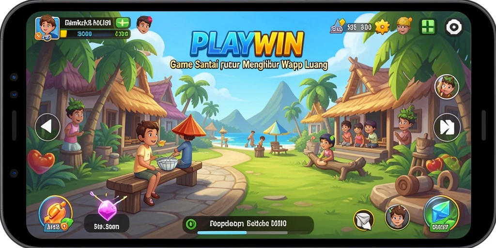 Tangkapan layar <strong>PLAYWIN</strong> menampilkan gameplay santai yang menyenangkan.