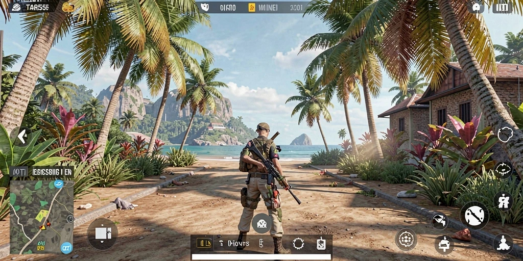Screenshot menampilkan gameplay menarik dari TAR555 dalam simulasi kehidupan.