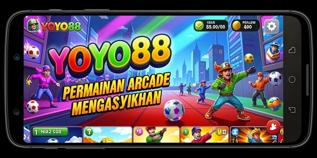 Tangkapan layar utama <strong>YOYO88</strong> menampilkan gameplay seru dan penuh warna.