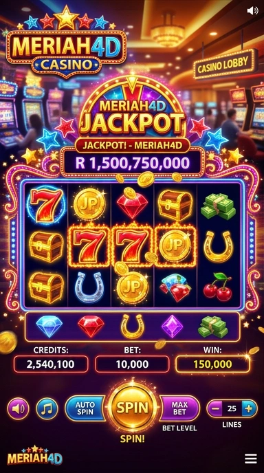 Tampilan antarmuka pengguna meriah4d yang intuitif.